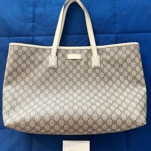 Authentic Gucci GG Supreme Tote Bag